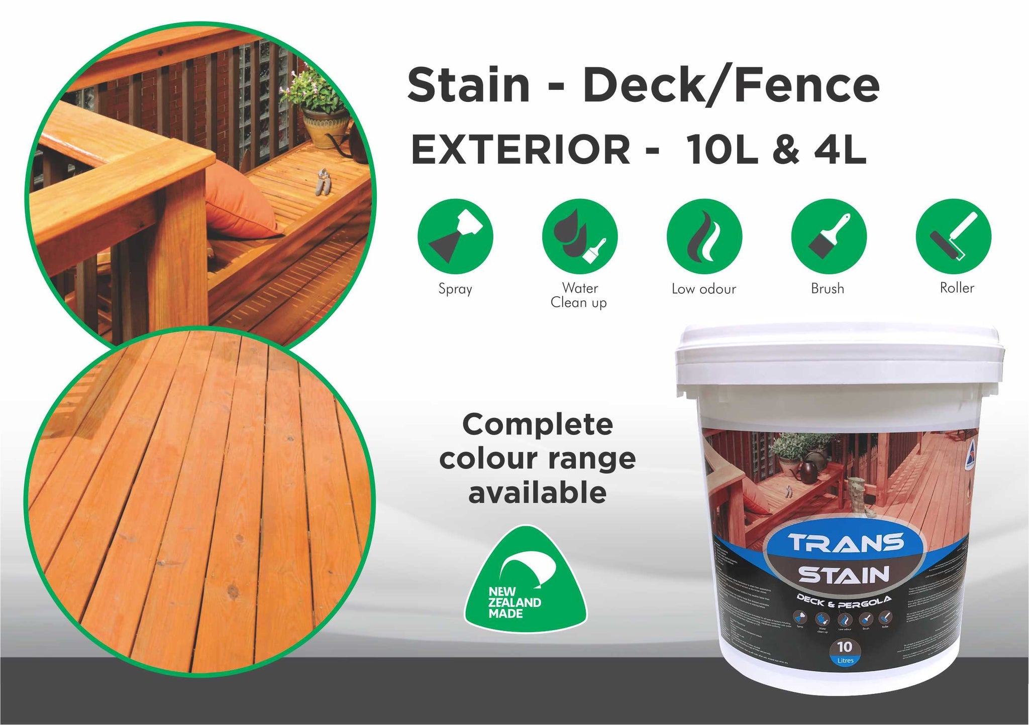 Stain | Deck/Fence | Water Based – The Paint Warehouse NZ